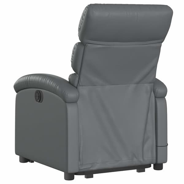 vidaXL elektrisk lænestol med massage, grå
