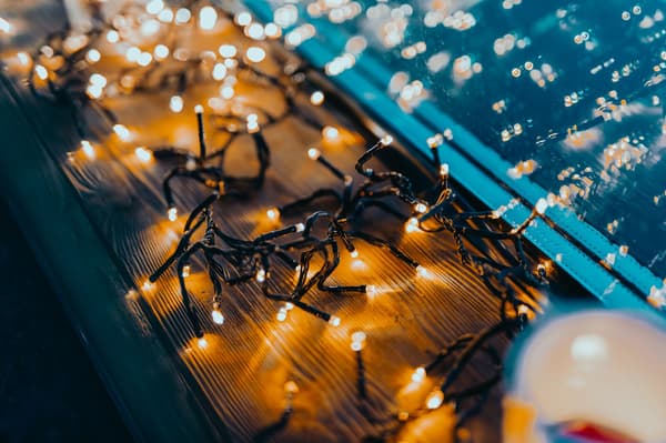 Twinkly Cluster 400 LED varmvit svart strömkabel EU typ 6 m