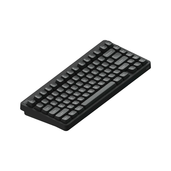NuPhy Node 75 trådlöst mekaniskt tangentbord grå och rosa