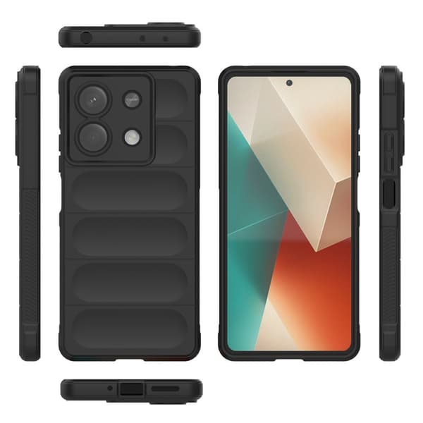 Etui til Xiaomi Redmi Note 13 5G, Stødsikkert Gaming, Sort