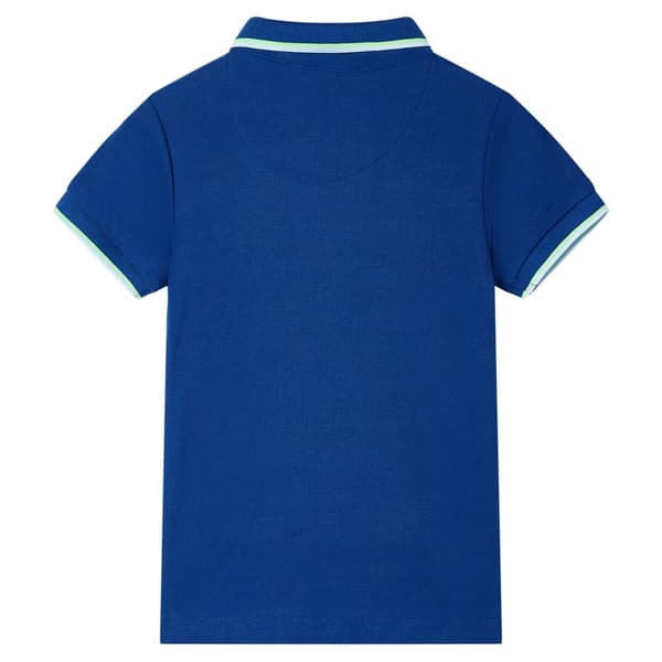 Børnepoloshirt, mørkeblå, 116