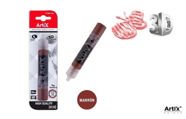 3D strukturmaling brun 30ml