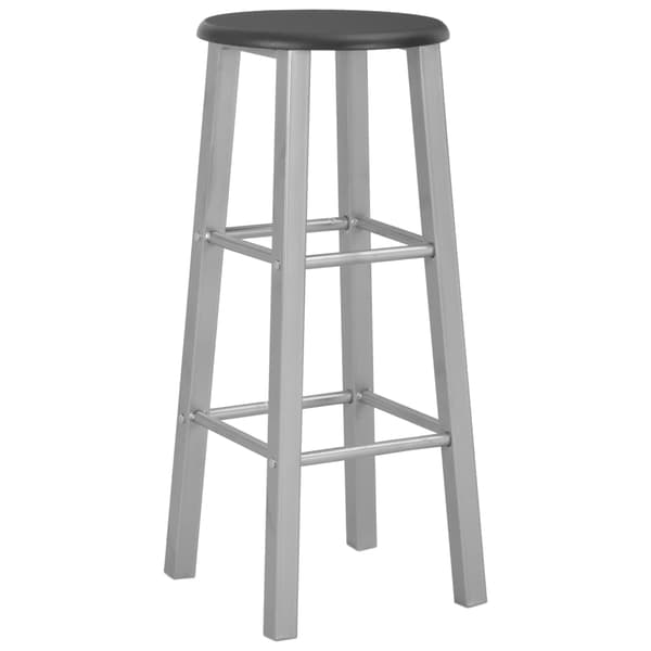 vidaXL Baarijakkarat, 2 kpl, hopea, MDF