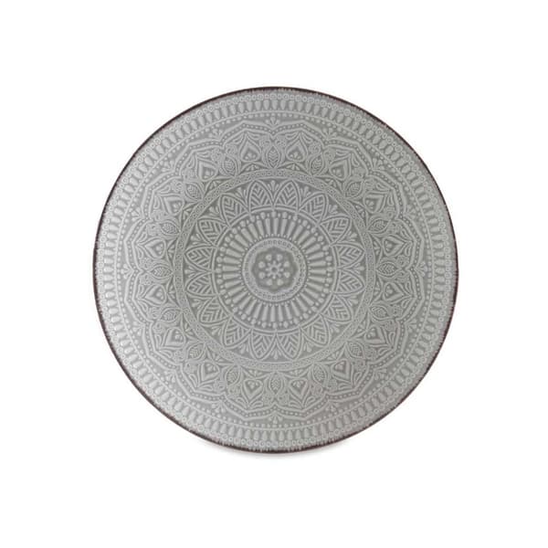 Middagstallerken 27 cm MANDALA grå