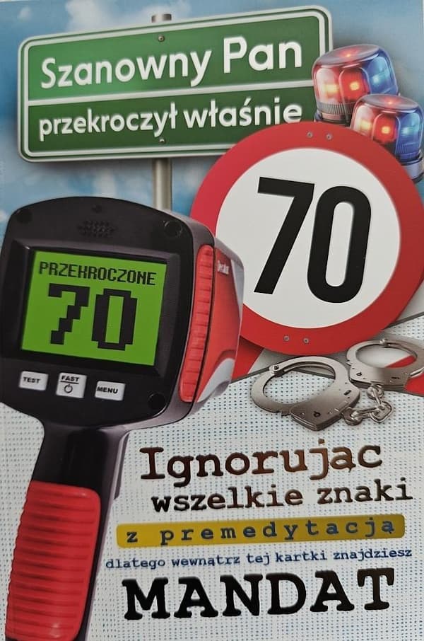 Fødselsdagskort 70