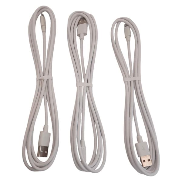 Lightning-laddningskabel för Apple 2m 3 delar