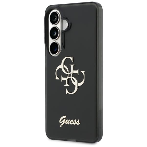 Guess IML Big Metal 4G Script cover til Galaxy S26, sort