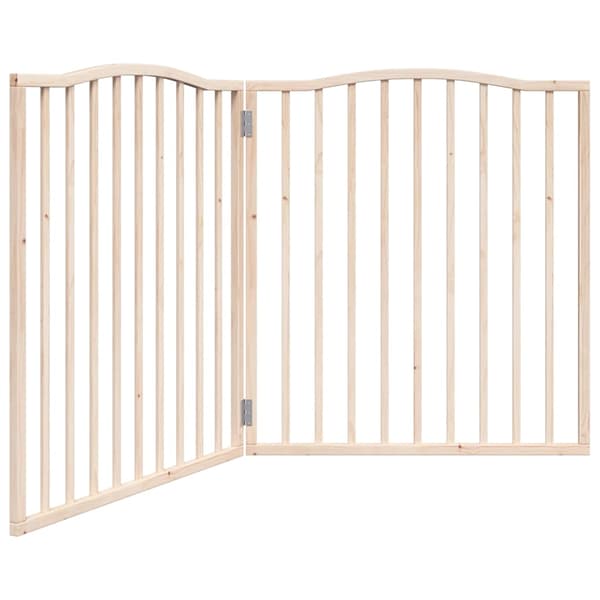 vidaXL foldbart sikkerhedsgitter til hunde, 2 paneler, 160 cm
