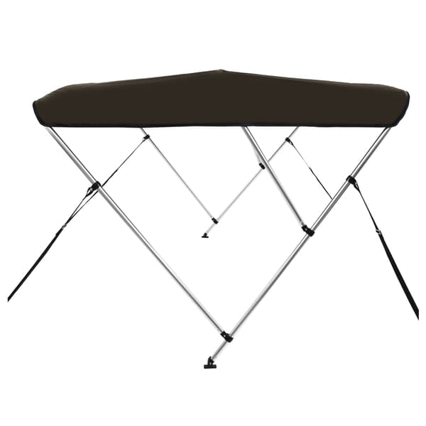 vidaXL 3-bånds biminitop til både sort 183x180x137 cm
