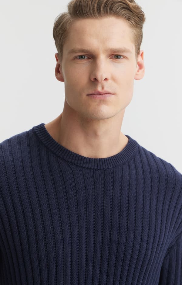 Stribet sweater XXL