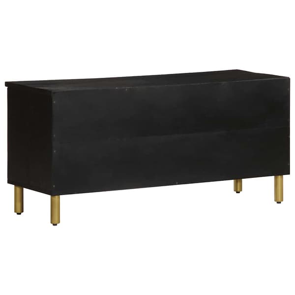 vidaXL TV-bord, sort, 100x33x46 cm