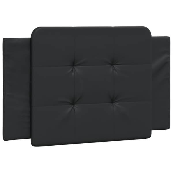 vidaXL sengestel med LED sort 80x200 cm kunstlæder