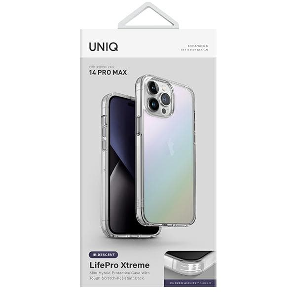 UNIQ LifePro Xtreme -kotelo iPhone 14 Pro Maxille, läpinäkyvä