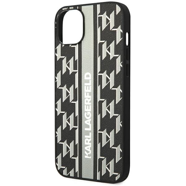 Karl Lagerfeld KLHCP14MPGKLSKG iPhone 14 Plus / 15 Plus 6,7" hårdt cover grå/grå Monogram Stripe
