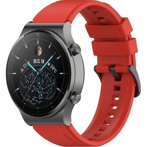 Silikonarmband 22mm universal, rött