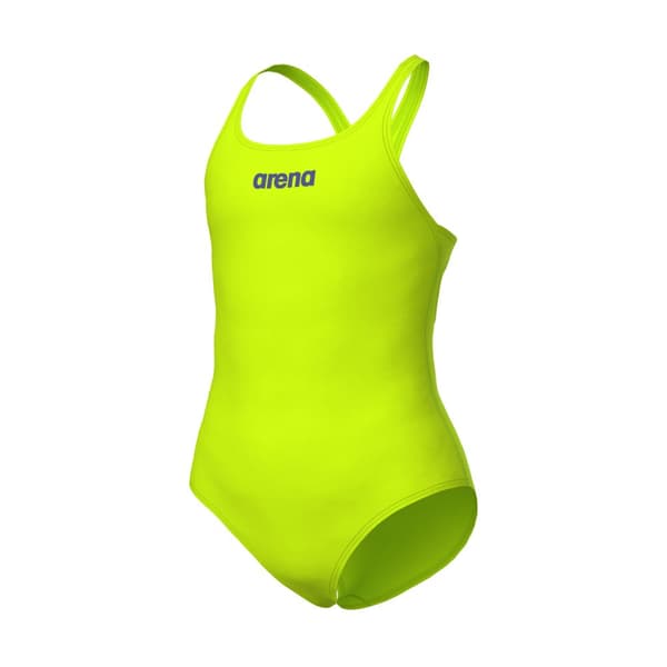 Arena Team Swim Pro Solid pigebadedragt arktisk lime future dusk 140 (10-11 år)