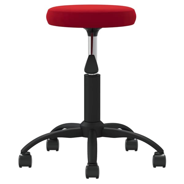 vidaXL Massagepall, klädd i sammet, vinröd