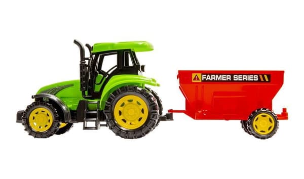 Traktor med släpvagn