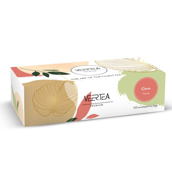 Veertea citrusinfusionsset 2 g 100 kuvert