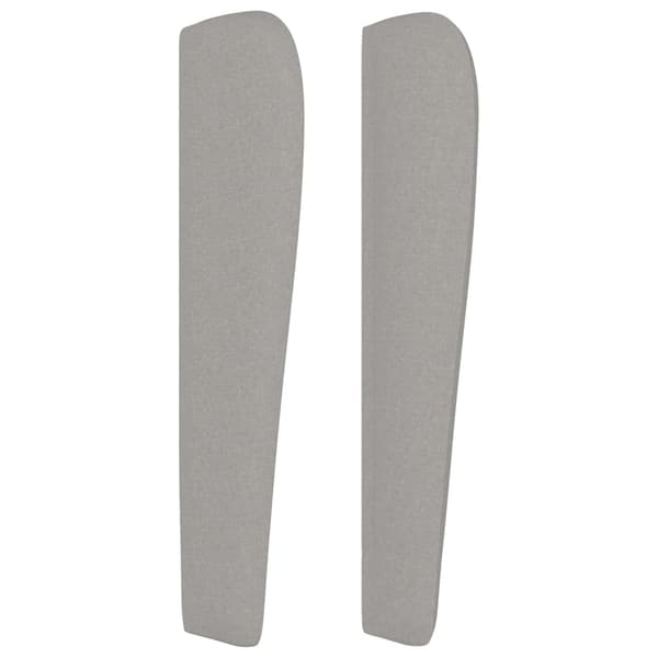 vidaXL Vingad nackstöd ljusgrå 103x23x118/128 cm tyg