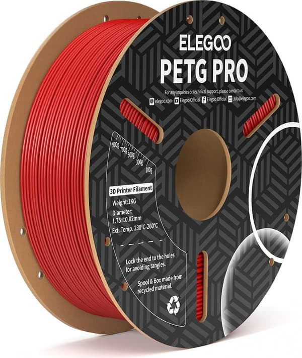Elegoo PETG Pro punainen filamentti 1kg