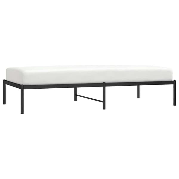 vidaXL metalsengestel sort 90x190 cm