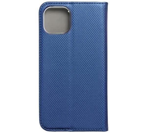 IPHONE 13 PRO ETUI MED FLAP MAGNET MARINEBLÅ + GLAS