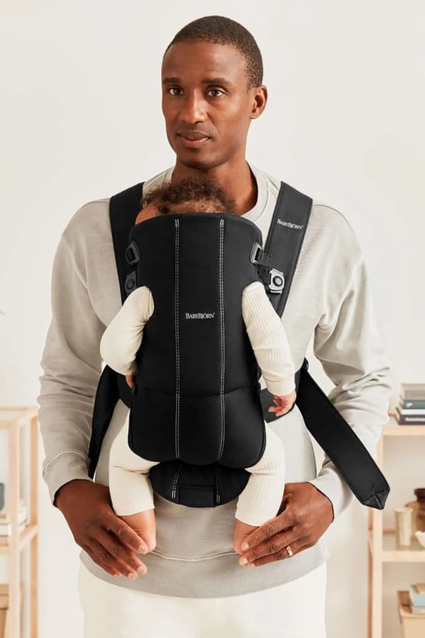BABYBJÖRN MINI Vævet - Bæresele, sort