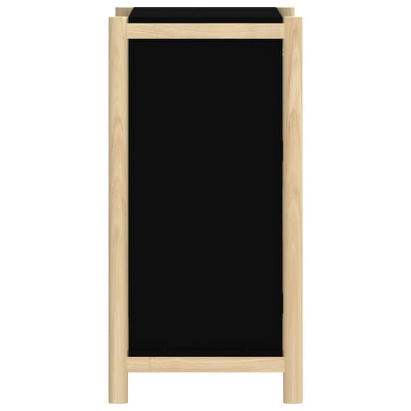 vidaXL skab, sort, 62x38x75 cm, træbaseret materiale
