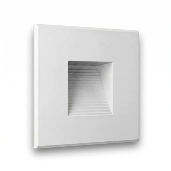 Vit LED-trappbelysning 230V aluminium | 3000k-varm | LEDROOM