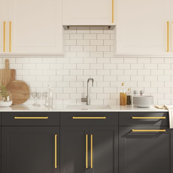 vidaXL skabsgreb, 10 stk., guld, 320 mm, rustfrit stål