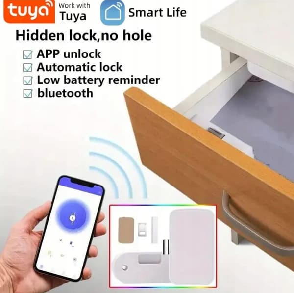 Bluetooth-skåpslås Tuya APP-upplåsning BLE Smart lådbrytare