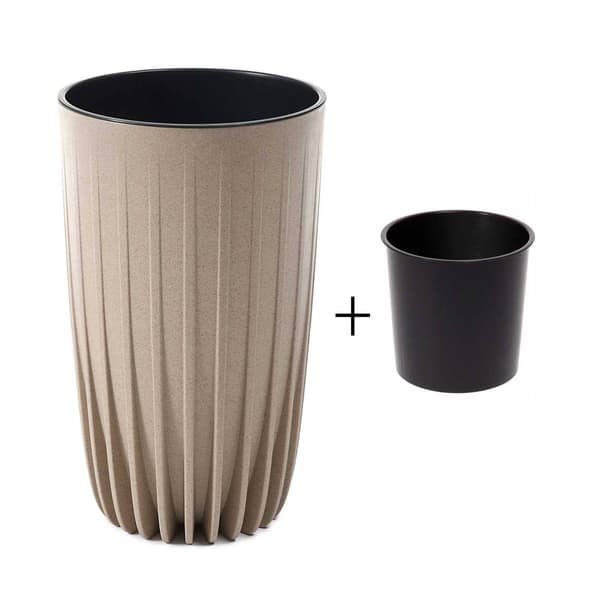 Stripped Tall ECO Coffee Latte Urtepotte