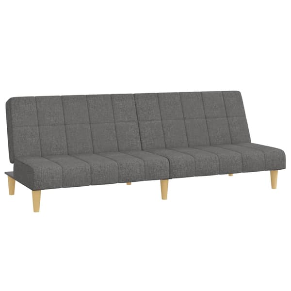 vidaXL 2-sits bäddsoffa, ljusgrå, klädd i tyg