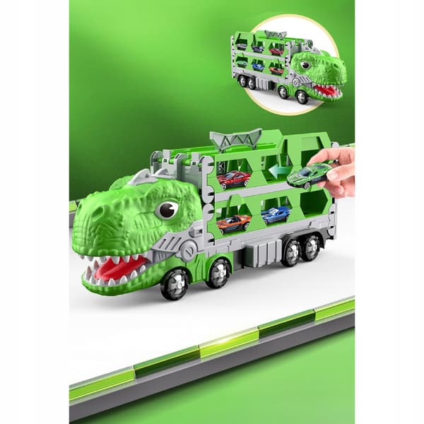 Dinosauriebilsbana 2 leksaksbilar för barn