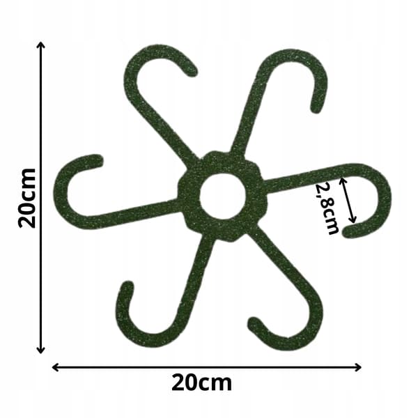 Stöd för växter och blommor Stöd för stöd Starkt grepp L 20 cm