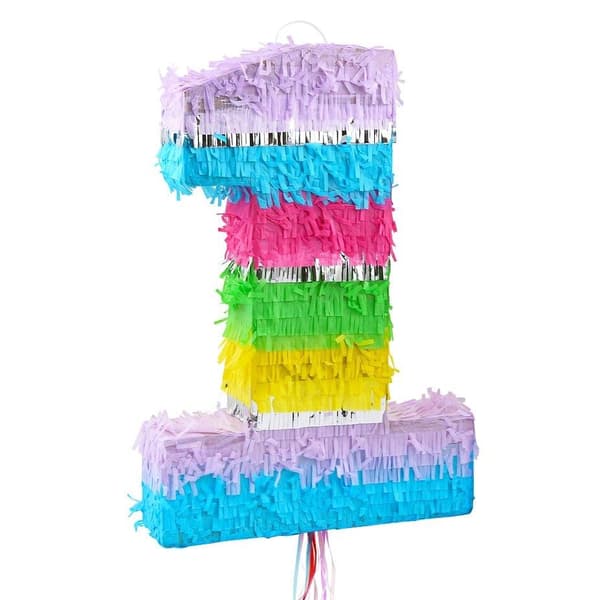Piñata nummer 1 pastell 50x35x7,5cm