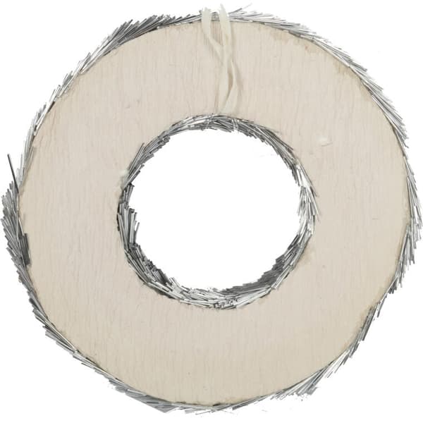 DEKORATIV JULKRANS SILVER 30CM