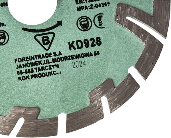 Segmentoitu timanttilaikka 125x22.23mm KD928