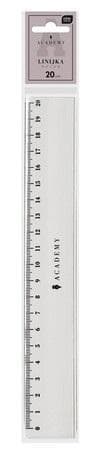 Academy plastik lineal 20 cm