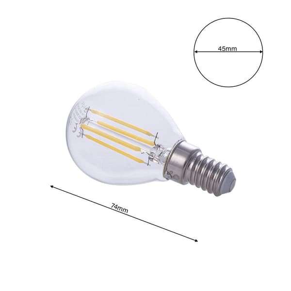 LED-pære med glødetråd 4W G45 E14 4000K