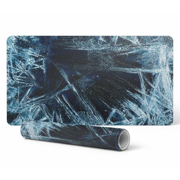 Dekorativ laptopskrivbordsmatta med ismönster, 100x50 cm