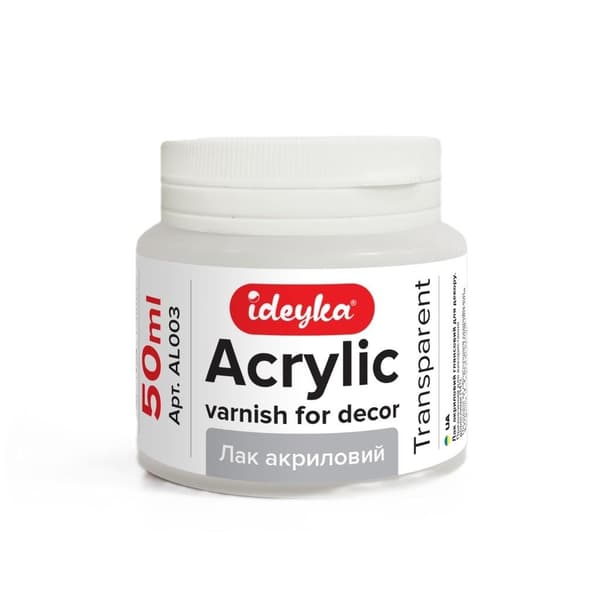 Blank akryllak til dekoration 50 ml