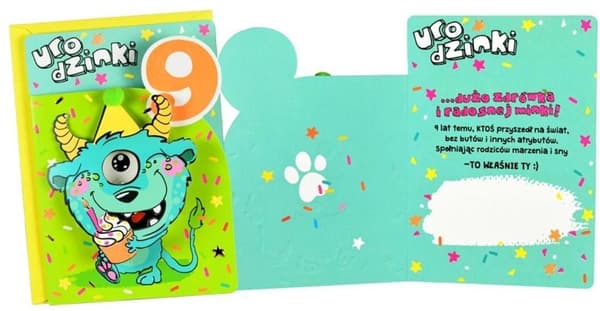 Kort B6 DK-803 Födelsedag 9:e varelsen