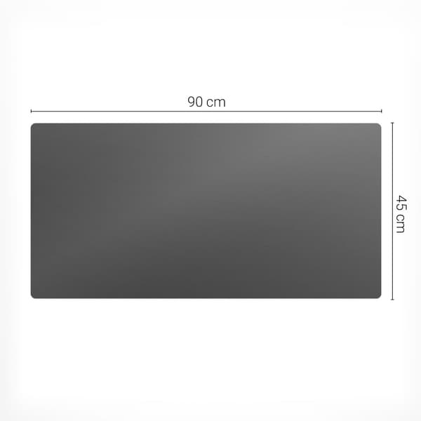 Antislip skrivebordsmåtte med print, gråbrun, 90x45 cm