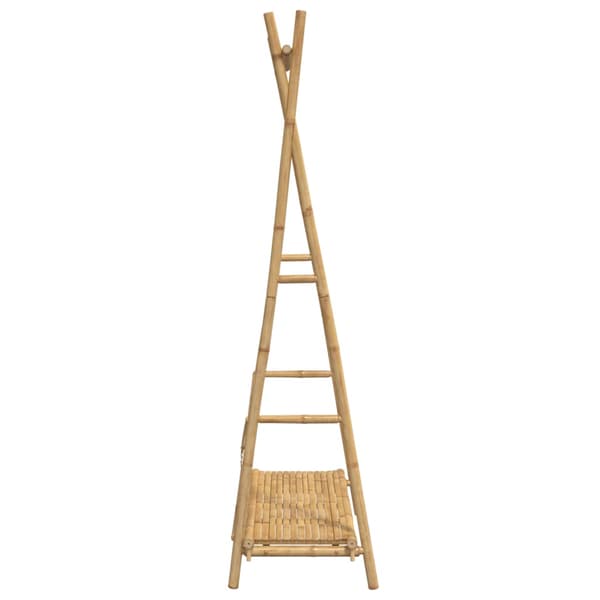 vidaXL Klädställning med hyllplan 102x50x190 cm bambu