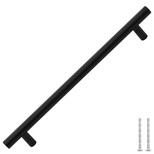 vidaXL skabsgreb 5 stk. sort 192 mm rustfrit stål