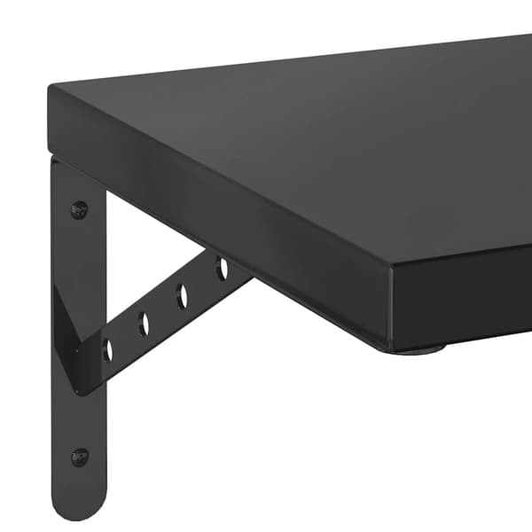vidaXL væghylder, 2 stk., 100x30 cm, sort rustfrit stål
