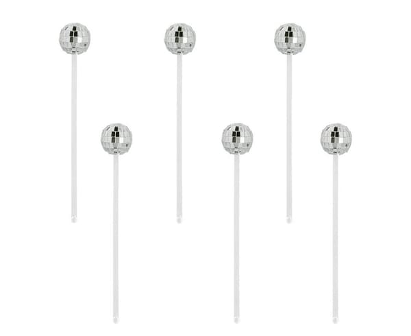 Diskopallosekoitin 20 cm 6 kpl
