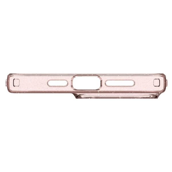 Flydende Krystal Glitter iPhone 15 Pro Max Etui - Lyserød Gennemsigtig